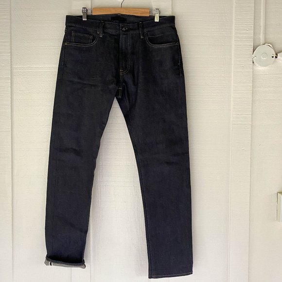 uniqlo stretch selvedge slim fit jeans